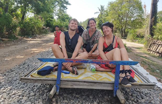 Afternoon Tuk Tuk Bambootrain,Killing Cave Bat Cave & Sunset