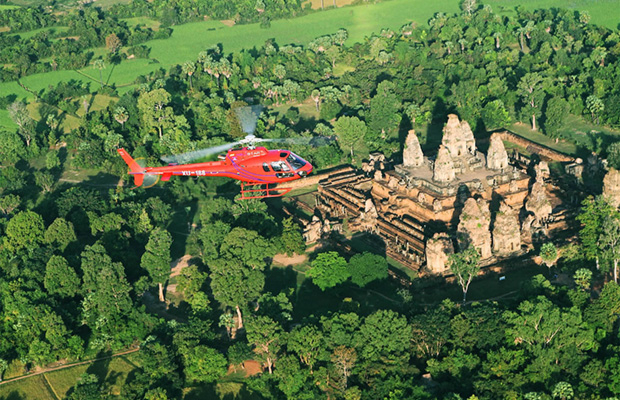 Helicopter Angkor Wat + Temples