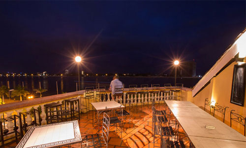 FCC Phnom Penh Boutique Hotel Sunset View From Roof Top