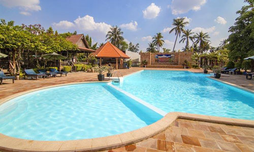 Khemara Battambang Hotel Pool View 2