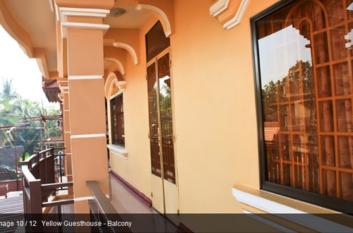 Yellow Guesthouse balcony