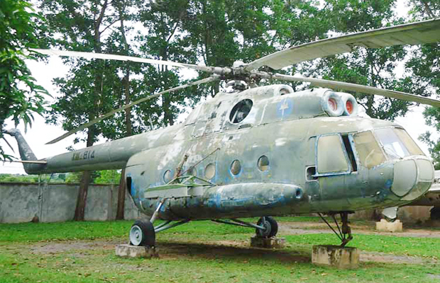Siem Reap War Museum Historical Helicopter