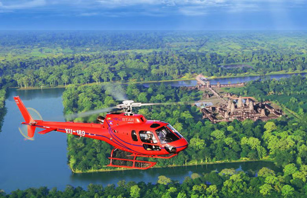 Helicopter Angkor Wat + Temples